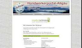 
							         Handwerkerportal - Allgaeu ~ medienschmiede GmbH in 87439 ...								  
							    