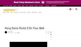 
							         Hang Some Portal 2 On Your Wall - Kotaku								  
							    