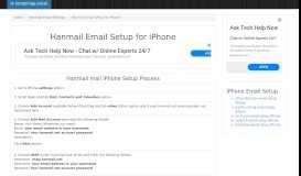 
							         Hanmail Email Setup - iPhone | hanmail.net | SmtpImap								  
							    