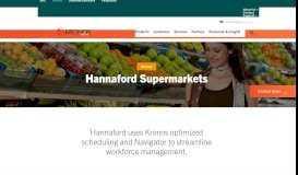 
							         Hannaford Supermarkets - Kronos								  
							    