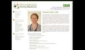 
							         Hannah Rabin, MD - Richmond Family Medicine								  
							    