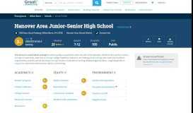 
							         Hanover Area Junior-Senior High School - Hanover Township ...								  
							    