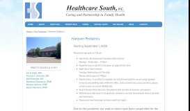 
							         Hanover Pediatrics | Healthcare South								  
							    