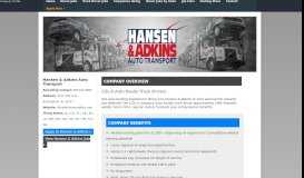 
							         Hansen & Adkins Auto Transport | Hiring Drivers Now								  
							    