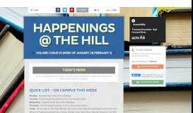 
							         Happenings @ the Hill | Smore Newsletters for Education								  
							    