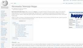 
							         Happy TV - Wikipedia								  
							    