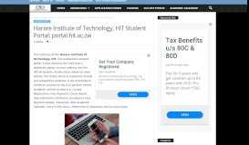 
							         Harare Institute of Technology, HIT Student Portal: portal.hit.ac.zw ...								  
							    