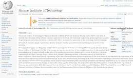 
							         Harare Institute of Technology - Wikipedia								  
							    