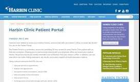 
							         Harbin Clinic Patient Portal | Harbin Clinic								  
							    