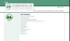 
							         Harborfields Central School District District | For Parents								  
							    