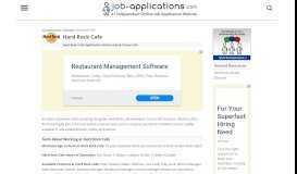 
							         Hard Rock Cafe Application, Jobs & Careers Online								  
							    