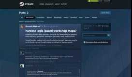 
							         hardest logic-based workshop maps? :: Portal 2 General Discussions								  
							    