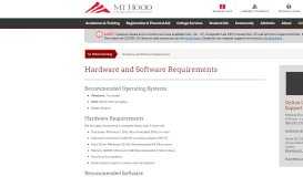 
							         Hardware and Software Requirements - Mt. Hood Community College								  
							    