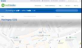 
							         Haringey CCG – NHS Services London England UK - find local help ...								  
							    