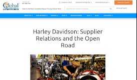 
							         Harley Davidson: Supplier Relations and the Open Road - Global ...								  
							    