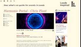 
							         Harmonic Portal - Chris Plant | Leeds Inspired								  
							    