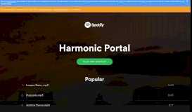 
							         Harmonic Portal on Spotify								  
							    