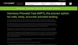 
							         Harmony Prenatal Test (NIPT), the proven option for safe ... - Dynacare								  
							    