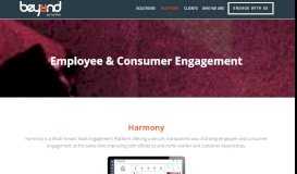 
							         Harmony - The Employee & Consumer Engagement Platform								  
							    