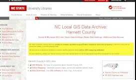 
							         Harnett County's GIS Links - NCSU Libraries - NC State University								  
							    