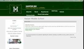 
							         Harper Middle School - Harper ISD								  
							    