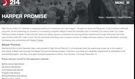 
							         Harper Promise - Academics | d214								  
							    
