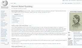 
							         Harriet Mabel Spalding - Wikipedia								  
							    