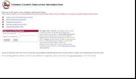 
							         Harris County Employee Information - Login - for Harris County, Texas								  
							    