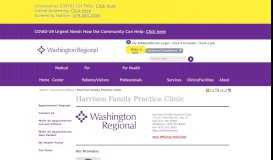 
							         Harrison Family Practice Clinic | Washington Regional Medical Center								  
							    