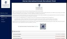
							         Harrow International School Recruitment Portal								  
							    