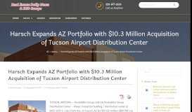 
							         Harsch Expands AZ Portfolio with $10.3 Million Acquisition of Tucson ...								  
							    