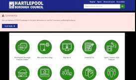 
							         Hartlepool Borough Council Homepage								  
							    
