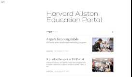 
							         Harvard Allston Education Portal – Harvard Gazette								  
							    