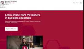 
							         Harvard Business School Online Courses & Learning Platforms								  
							    