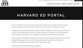 
							         Harvard Ed Portal | A.R.T.								  
							    