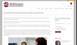 
							         Harvard Ed Portal rises to demand for English classes in Allston ...								  
							    