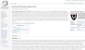 
							         Harvard Student Agencies - Wikipedia								  
							    