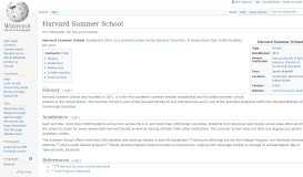 
							         Harvard Summer School - Wikipedia								  
							    