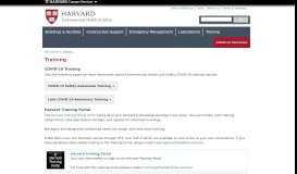 
							         Harvard Training Portal | EH&S - ehs.harvard.edu - Harvard University								  
							    