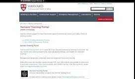 
							         Harvard Training Portal | EH&S								  
							    