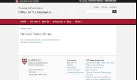 
							         Harvard Travel Portal | Office of the Controller								  
							    