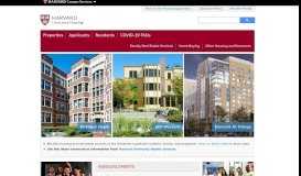 
							         Harvard University Housing: Home								  
							    