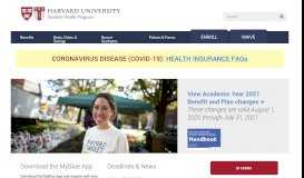 
							         Harvard University Student Health Program								  
							    