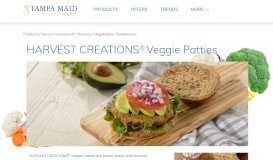 
							         HARVEST CREATIONS® Veggie Patties - Tampa Maid Foods								  
							    