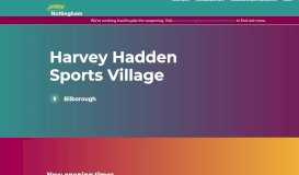 
							         Harvey Hadden Sports Village - Active Nottingham								  
							    