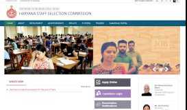 
							         Haryana Staff Selection Commission, Government of Haryana | Home ...								  
							    