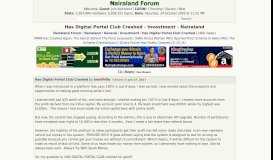 
							         Has Digital Portal Club Crashed - Investment - Nigeria - Nairaland ...								  
							    
