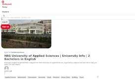 
							         HAS University of Applied Sciences - 's-Hertogenbosch - Netherlands ...								  
							    
