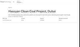 
							         Hassyan Clean Coal Project, Dubai - Power Technology | Energy ...								  
							    