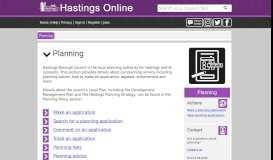 
							         Hastings Borough Council's Planning service								  
							    